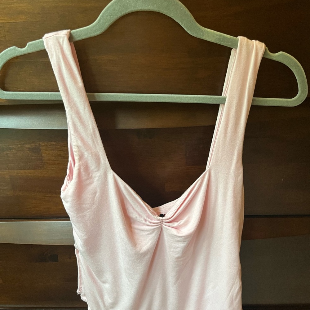 White Fox Boutique Pink Crop Tank Top
